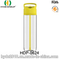 700ml Kunststoff tragbare BPA frei Wasserflasche (HDP-0624)